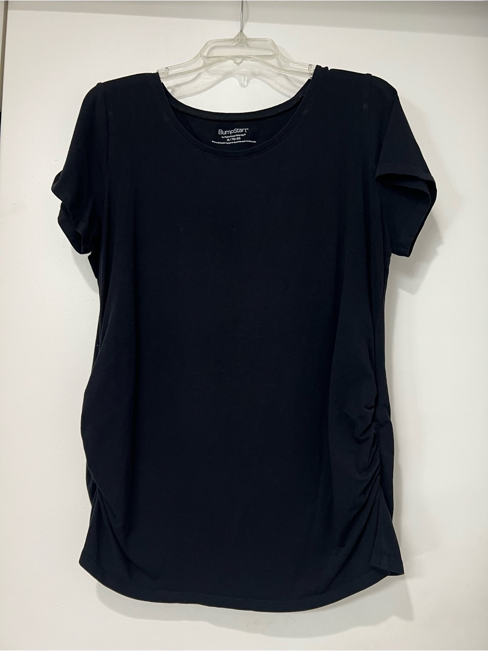 BumpStart Motherhood Maternity Tee Bundle XL – Gray & Black